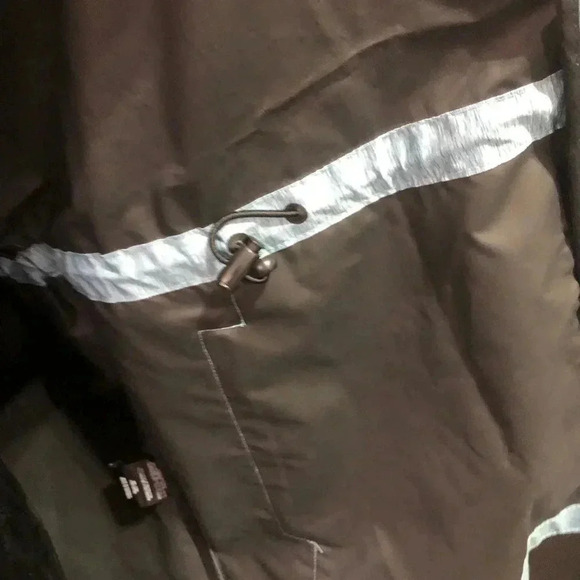 32° Cool Short Anorak Hooded waterproof jacket, pockets, bungee waist, teal - Picture 10 of 10